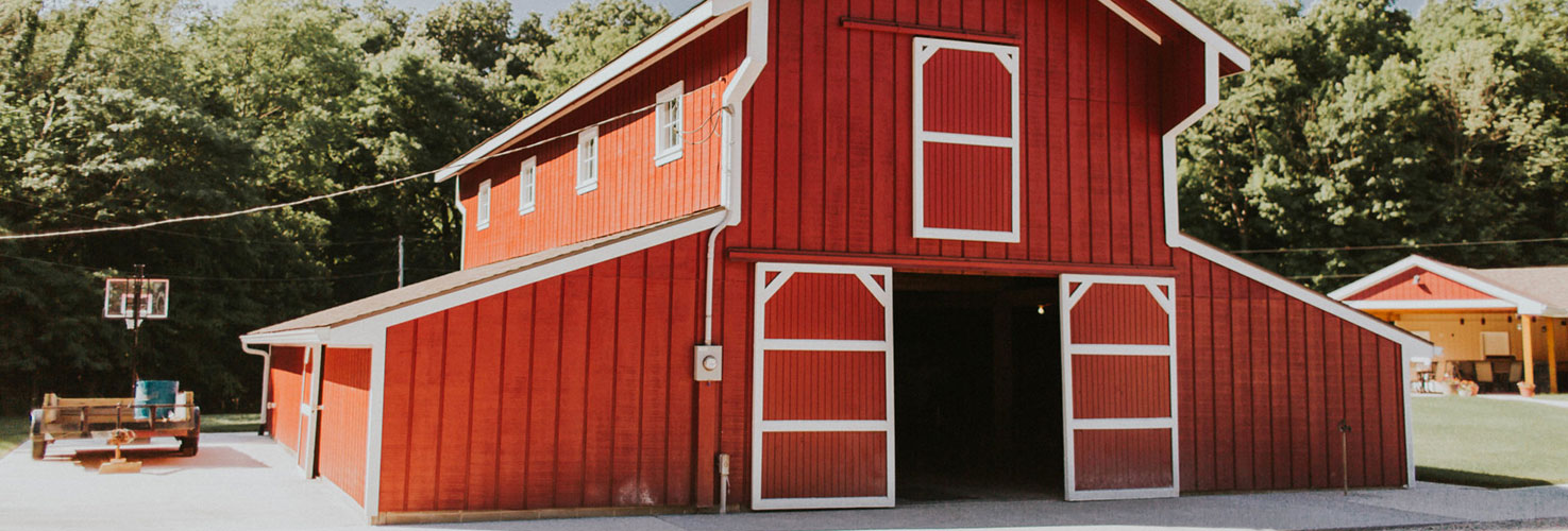 small red barn